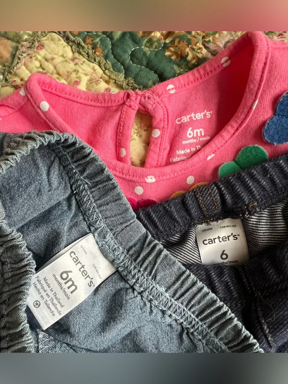 Carter's 6 months baby girl’s clothes bundle